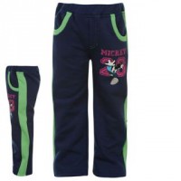 Mickey green teplaky s pruhem