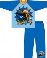 Modré pyžámko s bagrem